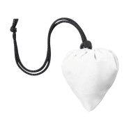 Sac shopping pliable - Polyester RPET 190T - Labélisé RPET - Anses longues - Couleur blanc_1