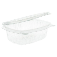 Barquette froide avec couvercle attenant PET 250cc 13,2x9,5x4,1cm - par 600_1