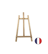 Chevalet trépied en bois brut - 90 x 49 cm - Référence : LSTF7BRUT_1