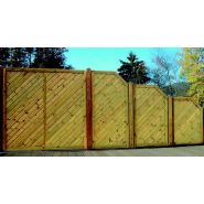 Clôture en bois panneau_1