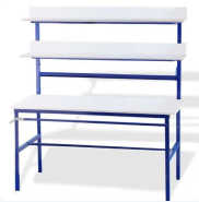 Table d'emballage - Divers modèles - Plateau blanc 19mm - Dérouleur de film 1.60m largeur, Ø85cm_1