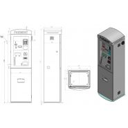 Startbox Evo - Pupitre de commande CK Square Ingénierie - Coffre en inox peint époxy blanc, dimensions 157x52x43_1