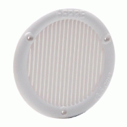 Grille d'aération - ABS naturel - diamètre 10.3 cm - usage intérieur/extérieur avec moustiquaire et passage d'air 13 cm²_1