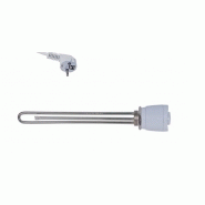 Résistance électrique pour ballon 3kW 3000W 230V avec thermostat 5/4'' - Réf. W090MN - Bride résistante à la corrosion_1