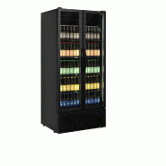 Vitrine réfrigérée noire FS890H BLACK - 2 portes - Finition contemporaine en aluminium noir_1