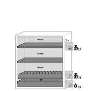 Armoire de sécurité S-PEGASUS-90 modèle S90.129.120.WDAC - Réf 30123-001-33744 - Type 90 avec portes battantes et fermeture automatique_1