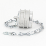 Bouchon avec verrou + chainette Ø 25 mm - Alu_1