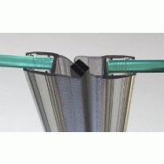 Joint d'étanchéité magnétique - 2 x 200 cm - Pour verre de 6 à 8 mm - Clipsable - Translucide_1