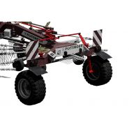 Andaineur compact et maniable avec tête d'attelage pivotante