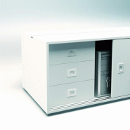 Caisson de rangement pour crédence Officity. - Blanc, 2 tiroirs_1