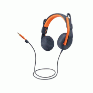 Logitech Zone Learn Casque Avec fil Arceau Education Bleu, Orange_1