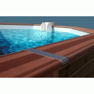 Piscine bois hexagonale SABTANG - 5,10 x 3,20 x H.1,29 m - panneaux prémontés et filtration incluse_1