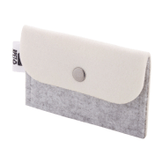 Porte-monnaie sur mesure en feutre RPET - impression quadri - 18g - couleur gris_1