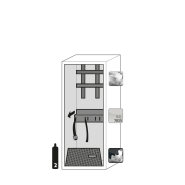 Armoire de stockage intérieure pour bouteilles de gaz G-ULTIMATE-90 G90.145.060 - Réf : 30689-001-30691 - Certifiée NF EN 14470-2 et CE_1