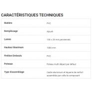 Clôture Penguily - Cadiou Industrie - PVC, lames persiennées - Hauteur max 1986 mm - Garantie 10 ans_1