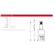 HBC-3 - Cric bouteille Sam Outillage - Capacité 3T - Robuste avec soupape de sécurité_1
