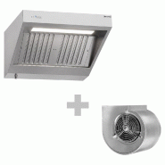 Hotte murale inox 1m avec moteur, régulateur, filtre et éclairage | Profondeur 900 mm_1
