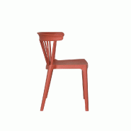 Windson - Chaise empilable en polypropylène terracotta_1