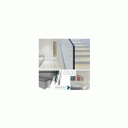 Garde-corps verre - D500 - Balustrade extérieure en verre feuilleté trempé securit - Pose à l'anglaise_1