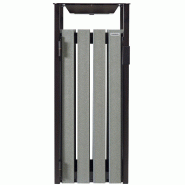 EDEN ETIK Corbeille à poser ou à fixer 110L avec cendrier Gris Etik / Gris Manganese_1