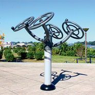 Appareil pour parcours de fitness - Guidon - Agrès de souplesse et flexibilité des articulations_1