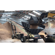 Convoyeur radial mobile sur roues pour  diverses applications : les agrégats, le sable et le gravier, le charbon, le minerai - IMS MC 1050-15WR_1