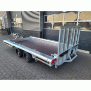 GTM 4m x 1m80 Gooseneck porte engin 2 x essieux 1800 kg_1