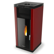 Poêle à granulés sans électricité Veronica Noir - Laminox - Design cubique, 7,5 kW, autonomie 6 à 18h_1