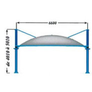 Préau structure pour places de parking réservées aux personnes handicapées - Respecto - 69 m² - Conforme normes NV65 et CTS_1