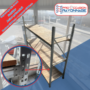 Rayonnage mi-lourd galvanisé - Hauteur 2500mm, Longueur 2700mm, Profondeur 800mm - Schäfer_1