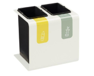 Borne de Tri Design - Longueur 518/650 mm, Largeur 332/367 mm, Hauteur 355/455 mm - Matières recyclables_1