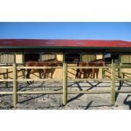 Clôture bois Harmonie pour chevaux - Horse Stop - 3 lices, 1m70, ref. Bh14250-3 - sécuritaire et résistante_1