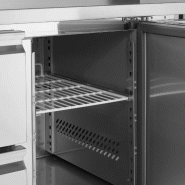 Comptoir pour saladette réfrigéré CK7210 2 portes GN1/1 Inox TEFCOLD_1