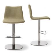 Isabel 07 - Tabouret de restaurant Torre - Hauteur 103 cm - Réf. 3908 - Assise rembourrée et piétement métal personnalisable_1