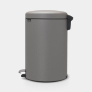 Poubelle à pédale newIcon 20 litres - Mineral Concrete Grey - Brabantia UGS119163_1
