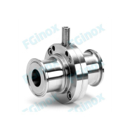 Vanne papillon CLAMP inox 316L - avec manchette silicone - diamètre 25 à 104 mm_1