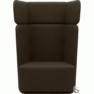 Fauteuil Softline Basket- 1 place - Feld marron 849, Haut_1
