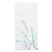 Serviette kangourou écolabel 2 plis blanc et bleu 40x40cm par 1000_1