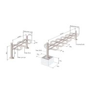 Support vélos modulaire, décoratif et fonctionnel - 3 ou 6 places, simple ou double face - LIGNE PROVINCE_1