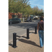 Borne métallique en tube acier Ø 160 mm - Fixation par scellement direct - Ligne Province Agora_1