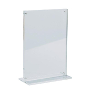 Cadre transparent magnétique en PMMA - A5 incliné 150x210mm - Utilisable en portrait ou paysage_1