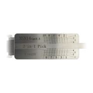 Lishi NSN14 - Crocheteur et décodeur 2-en-1 pour serrures automobiles Nissan Renault Suzuki Subaru - Profil NSN14_1