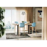 Table de réunion avec connectique - Modulable, hauteurs 90/104 cm - WORKING_1