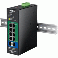 TRENDnet TI-PG103i Switch industriel Rail DIN administrable PoE+ Gigabit L2 à 10 ports, 24-57V_1