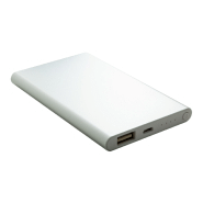 Power bank en aluminium - 4000 mAh avec câble micro USB inclus - Couleur argenté_1