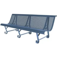 Banc public Santiago en tôle perforée 15/10e - longueur 200 cm - 2 modèles disponibles - à poser ou à sceller_1