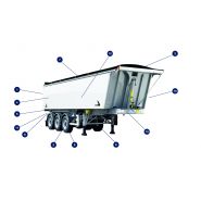 Benne robuste en aluminium pour terre et argile