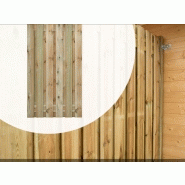 Panneaux de jardin en bois imprégné - 180 cm - 21 lames - 5 largeurs disponibles_1