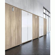 Armoire basse a portes battantes tak - MOBEL LINEA - chêne veiné_1