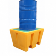 Bac de rétention polyéthylène - résistant aux produits chimiques et polluants - 225 à 1200L - manutention par transpalette_1